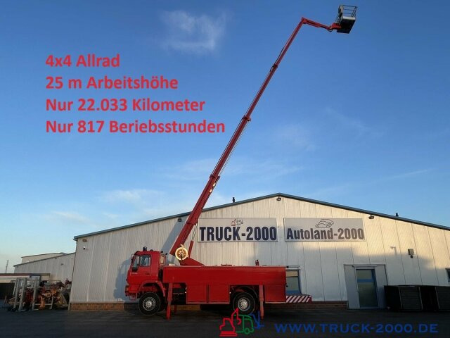 MAN 18.280 4x4 25m Höhe Montage-Dach-Solar nur 22TKM - Camión con plataforma elevadora: foto 1 MAN 18.280 4x4 25m Höhe Montage-Dach-Solar nur 22TKM - Camión con plataforma elevadora: foto 1