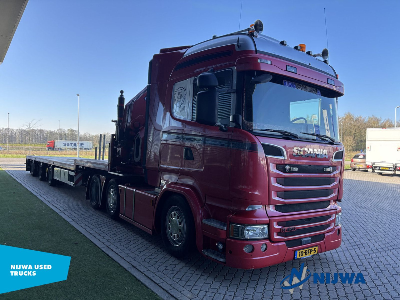 Scania R450 6x2 I.C.M Vogelzang met HIAB 60 ton meter k - Cabeza tractora: foto 2 Scania R450 6x2 I.C.M Vogelzang met HIAB 60 ton meter k - Cabeza tractora: foto 2