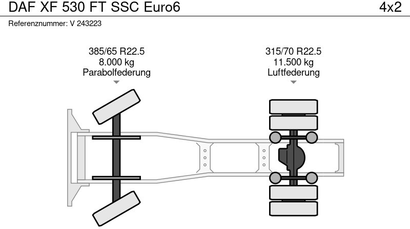 Cabeza tractora DAF XF 530 FT SSC Euro6: foto 11