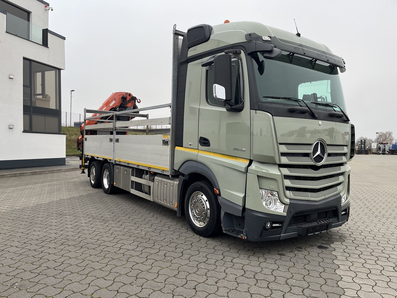 Mercedes-Benz Actros 2545 6x2 EFFER Atlas 265-A6 Lenk- Liftachse - Camión caja abierta, Camión grúa: foto 2 Mercedes-Benz Actros 2545 6x2 EFFER Atlas 265-A6 Lenk- Liftachse - Camión caja abierta, Camión grúa: foto 2