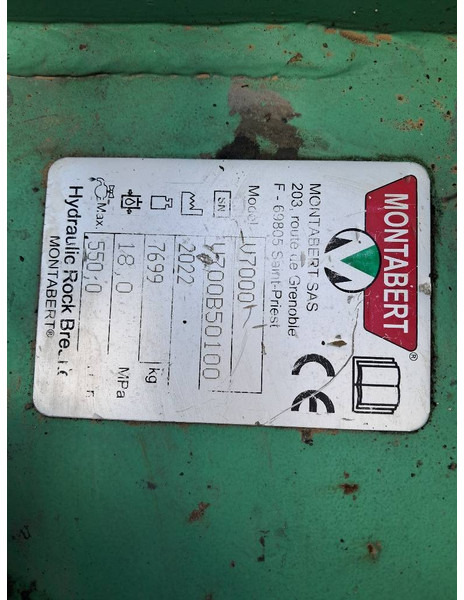 Martillo hidráulico para Maquinaria de construcción MONTABERT BRV7000: foto 7 Martillo hidráulico para Maquinaria de construcción MONTABERT BRV7000: foto 7