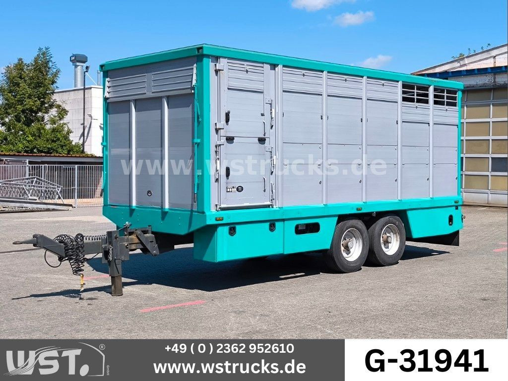 Menke-Janzen Tandem Einstock Top Zustand - Remolque transporte de ganado: foto 1 Menke-Janzen Tandem Einstock Top Zustand - Remolque transporte de ganado: foto 1