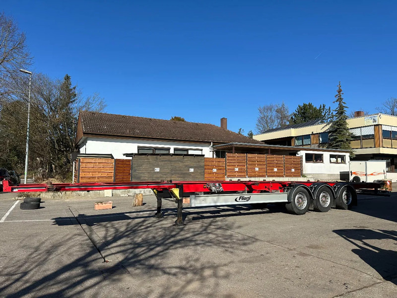 Fliegl Containerchassis für 2 Wechselbrücken 15 m extralang! - Semirremolque portacontenedore/ Intercambiable: foto 1 Fliegl Containerchassis für 2 Wechselbrücken 15 m extralang! - Semirremolque portacontenedore/ Intercambiable: foto 1
