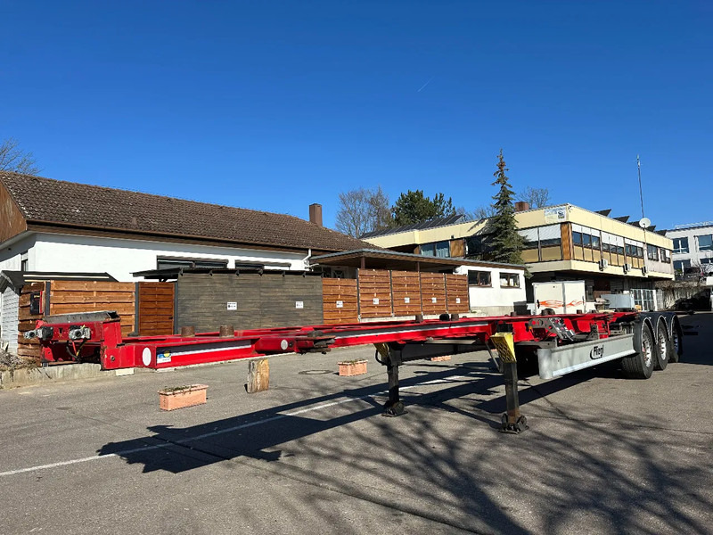 Fliegl Containerchassis für 2 Wechselbrücken 15 m extralang! - Semirremolque portacontenedore/ Intercambiable: foto 2 Fliegl Containerchassis für 2 Wechselbrücken 15 m extralang! - Semirremolque portacontenedore/ Intercambiable: foto 2