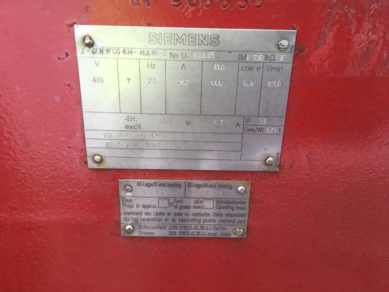 Detroit Diesel 12V92TA GENERATOR 600KVA USED - Generador industriale: foto 2 Detroit Diesel 12V92TA GENERATOR 600KVA USED - Generador industriale: foto 2