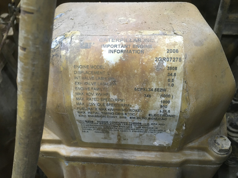 Maquinaria de construcción Caterpillar 3508B 2GR-1953816 FOR PARTS: foto 6