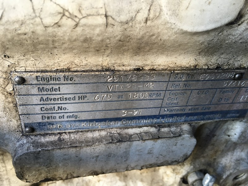 Cummins VTA28-M2 MARINE USED - Maquinaria de construcción: foto 5 Cummins VTA28-M2 MARINE USED - Maquinaria de construcción: foto 5