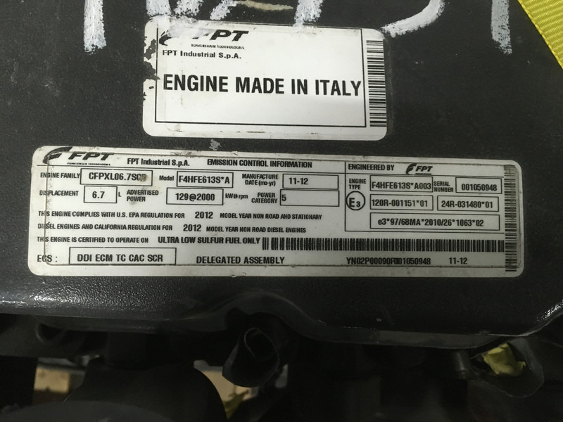 Maquinaria de construcción Iveco F4HFE613S*A003 FOR PARTS: foto 6