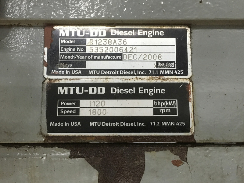 Maquinaria de construcción MTU 12V2000 USED: foto 6 Maquinaria de construcción MTU 12V2000 USED: foto 6