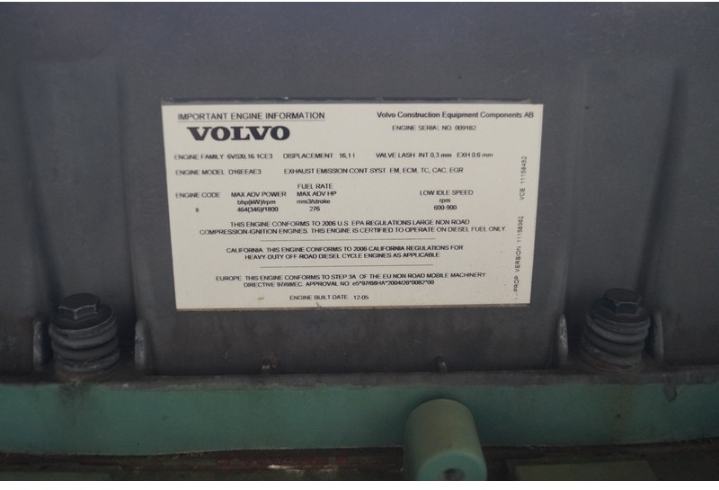 Volvo D16E EAE3 FOR PARTS - Maquinaria de construcción: foto 5 Volvo D16E EAE3 FOR PARTS - Maquinaria de construcción: foto 5