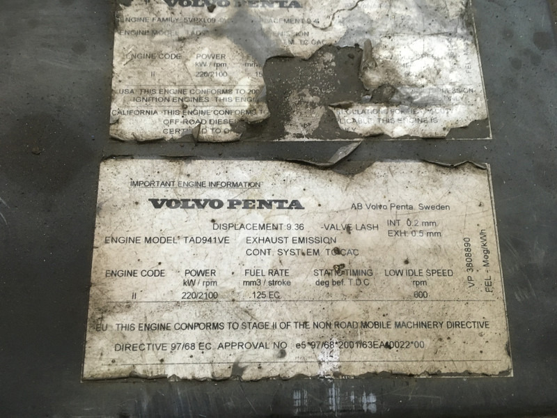 Maquinaria de construcción Volvo TAD941VE USED: foto 7