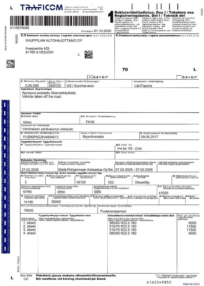 Leasing de Volvo FH 16 750  Volvo FH 16 750: foto 18