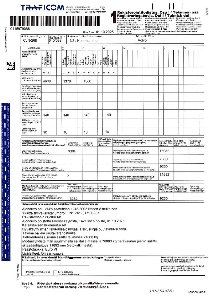 Leasing de Volvo FH 16 750  Volvo FH 16 750: foto 19