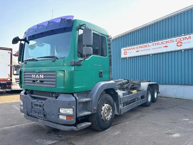 MAN TGA 26.360BB 6x4 FULL STEEL MULTILIFT HOOK-ARM (ZF16 MANUAL GEARBOX / FULL STEEL SUSPENSION / REDUCTION AXLES / AIRCONDITIONING) - Camión multibasculante: foto 1 MAN TGA 26.360BB 6x4 FULL STEEL MULTILIFT HOOK-ARM (ZF16 MANUAL GEARBOX / FULL STEEL SUSPENSION / REDUCTION AXLES / AIRCONDITIONING) - Camión multibasculante: foto 1