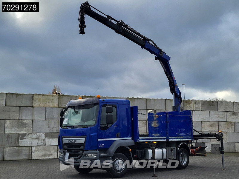 DAF LF 260 LF 4X2 Hiab 111 B-2 HIDUO Crane Kran Remote control Automatic ACC Euro 6 - Camión caja abierta, Camión grúa: foto 1 DAF LF 260 LF 4X2 Hiab 111 B-2 HIDUO Crane Kran Remote control Automatic ACC Euro 6 - Camión caja abierta, Camión grúa: foto 1