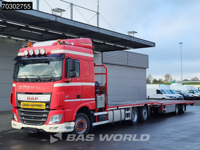 DAF XF 440 XF 6X2 NL-Truck Transporter APK HMF 900-K2 crane Winch Lift-Lenkachse Euro 6 - Camión caja abierta, Camión grúa: foto 5 DAF XF 440 XF 6X2 NL-Truck Transporter APK HMF 900-K2 crane Winch Lift-Lenkachse Euro 6 - Camión caja abierta, Camión grúa: foto 5
