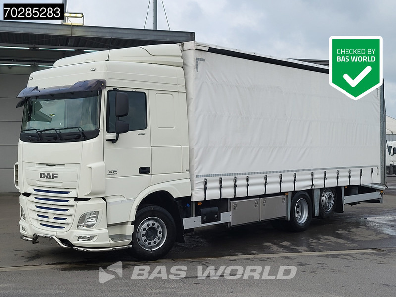 DAF XF 460 6X2 Machine Transporter hydraulic ramp Retarder Lift+Lenkasche Euro 6 - Camión portavehículos: foto 3 DAF XF 460 6X2 Machine Transporter hydraulic ramp Retarder Lift+Lenkasche Euro 6 - Camión portavehículos: foto 3
