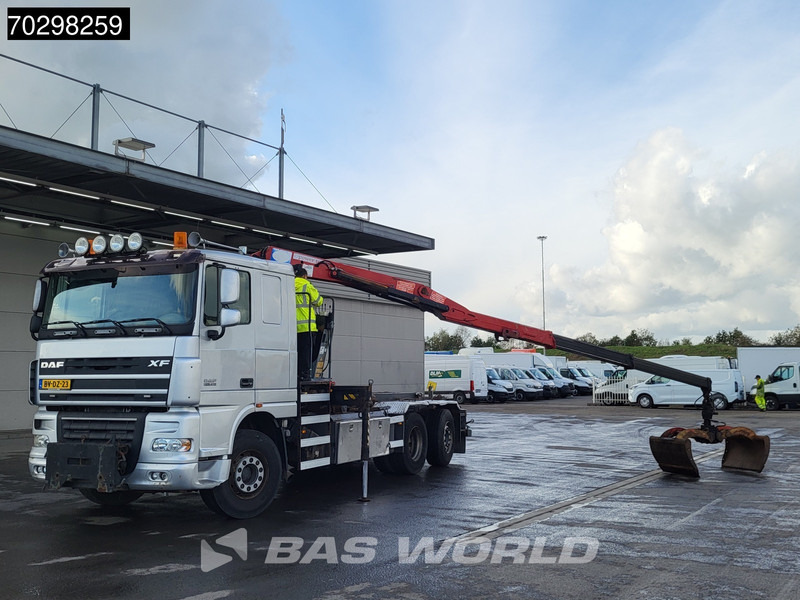 Leasing de DAF XF105.410 XF 6X2 NL-Truck HMF 1643 Z2 Crane 24T Container system Lift+Steering-Axle Euro 5 DAF XF105.410 XF 6X2 NL-Truck HMF 1643 Z2 Crane 24T Container system Lift+Steering-Axle Euro 5: foto 6