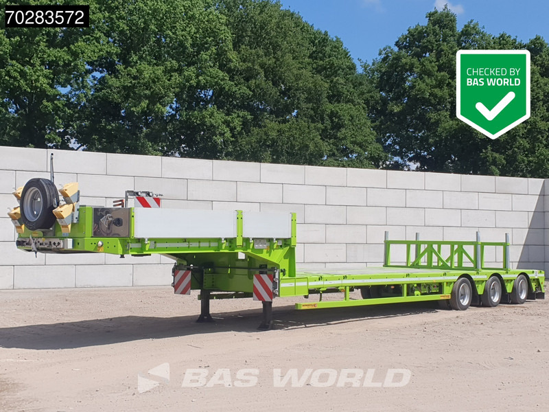 Faymonville F-S43-1AAF 3 axles Extendable Twistlocks 3x Hydraulic Steering Galvanised - Semirremolque góndola rebajadas: foto 1 Faymonville F-S43-1AAF 3 axles Extendable Twistlocks 3x Hydraulic Steering Galvanised - Semirremolque góndola rebajadas: foto 1