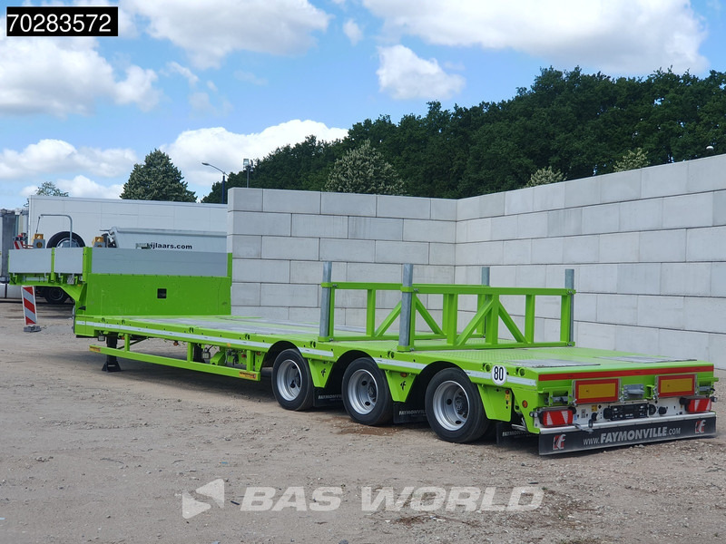 Faymonville F-S43-1AAF 3 axles Extendable Twistlocks 3x Hydraulic Steering Galvanised - Semirremolque góndola rebajadas: foto 2 Faymonville F-S43-1AAF 3 axles Extendable Twistlocks 3x Hydraulic Steering Galvanised - Semirremolque góndola rebajadas: foto 2
