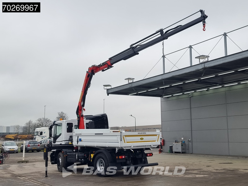 Iveco Eurocargo 180E320 4X2 Steelsuspension 3-Seiten Palfinger PK12.501 Euro 6 - Camión volquete, Camión grúa: foto 2 Iveco Eurocargo 180E320 4X2 Steelsuspension 3-Seiten Palfinger PK12.501 Euro 6 - Camión volquete, Camión grúa: foto 2