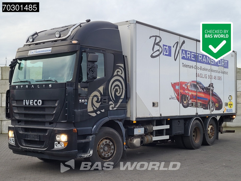 Iveco Stralis 560 6X2 Retarder Automatic Lift Axle 1500kg Tailgate Euro 5 - Camión caja cerrada: foto 1 Iveco Stralis 560 6X2 Retarder Automatic Lift Axle 1500kg Tailgate Euro 5 - Camión caja cerrada: foto 1