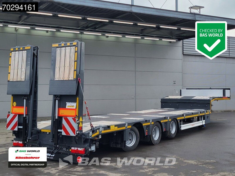 Kässbohrer LB3E 3 axles Steering+Lift Axle Extendable Ramps - Semirremolque góndola rebajadas: foto 1 Kässbohrer LB3E 3 axles Steering+Lift Axle Extendable Ramps - Semirremolque góndola rebajadas: foto 1