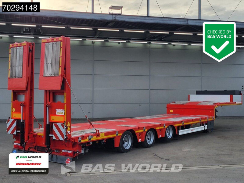 Kässbohrer LB3E 3 axles Steering+Lift Axle Extendable Ramps - Semirremolque góndola rebajadas: foto 1 Kässbohrer LB3E 3 axles Steering+Lift Axle Extendable Ramps - Semirremolque góndola rebajadas: foto 1