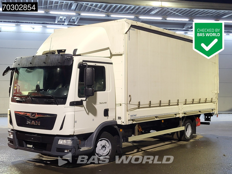 MAN TGL 8.190 TGL 4X2 8tonner Curtainsider Ladebordwand Manual Euro 6 - Camión lona: foto 1 MAN TGL 8.190 TGL 4X2 8tonner Curtainsider Ladebordwand Manual Euro 6 - Camión lona: foto 1