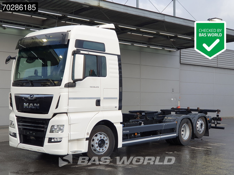 MAN TGX 26.470 6X2 BDF Lift-Axle ACC XXL Retarder Navi Euro 6 - Camión portacontenedore/ Intercambiable: foto 1 MAN TGX 26.470 6X2 BDF Lift-Axle ACC XXL Retarder Navi Euro 6 - Camión portacontenedore/ Intercambiable: foto 1