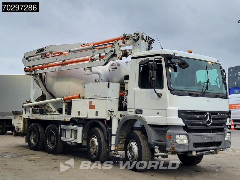 Mercedes-Benz Actros 3241 8X4 21meter Pump + 7m3 Stetter Mixer Steelsuspension Big-Axle Manual Euro 5 - Bomba de hormigón: foto 3 Mercedes-Benz Actros 3241 8X4 21meter Pump + 7m3 Stetter Mixer Steelsuspension Big-Axle Manual Euro 5 - Bomba de hormigón: foto 3