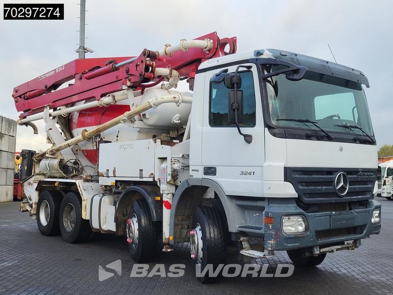 Mercedes-Benz Actros 3241 8X4 Putzmeister M24-3 Pump + 9m3 LIEBHERR Mixer Steelsuspension 3-Pedals Euro 4 - Bomba de hormigón: foto 3 Mercedes-Benz Actros 3241 8X4 Putzmeister M24-3 Pump + 9m3 LIEBHERR Mixer Steelsuspension 3-Pedals Euro 4 - Bomba de hormigón: foto 3