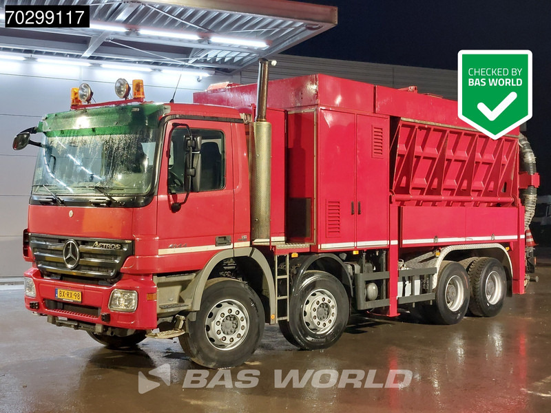 Mercedes-Benz Actros 4144 Actros 8X4 10m3 RESCHWITZER ESE 32/10-DV-K Saugbagger Big-Axle Euro 5 - Limpieza de alcantarillado: foto 1 Mercedes-Benz Actros 4144 Actros 8X4 10m3 RESCHWITZER ESE 32/10-DV-K Saugbagger Big-Axle Euro 5 - Limpieza de alcantarillado: foto 1