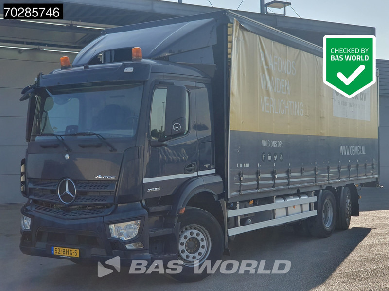 Mercedes-Benz Antos 2835 6X2 28ton NL-Truck Lift+lenkasche Automatic Navi Euro 6 - Camión lona: foto 1 Mercedes-Benz Antos 2835 6X2 28ton NL-Truck Lift+lenkasche Automatic Navi Euro 6 - Camión lona: foto 1