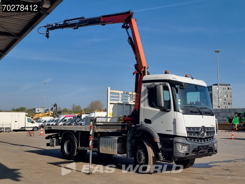 Mercedes-Benz Arocs 1830 4X2 Palfinger PK12.002 EH B Remote Full Steel Big-Axle Euro 6 - Camión caja abierta, Camión grúa: foto 3 Mercedes-Benz Arocs 1830 4X2 Palfinger PK12.002 EH B Remote Full Steel Big-Axle Euro 6 - Camión caja abierta, Camión grúa: foto 3
