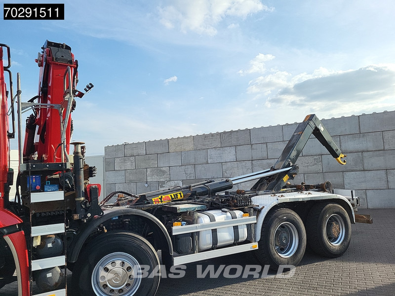Camión multibasculante, Camión grúa Mercedes-Benz Arocs 4145 8X4 NL-Truck HMF RCL 5300 Crane Hyva 26-51-S Hooklift Steelsuspension Big-Axle Automatic Euro 6: foto 12