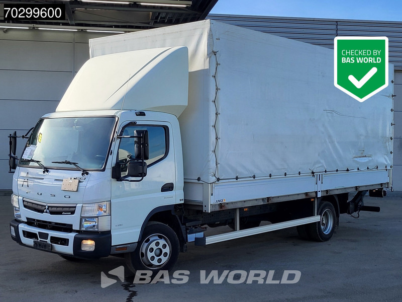 Mitsubishi Fuso 7C 18 4X2 7.5tonner curtainsider Automatic Ladebordwand Euro 6 - Camión lona: foto 1 Mitsubishi Fuso 7C 18 4X2 7.5tonner curtainsider Automatic Ladebordwand Euro 6 - Camión lona: foto 1