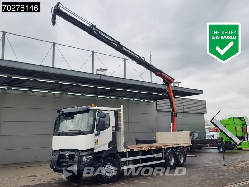 Renault C 380 6X4 Palfinger PK18002-EH C Remote Retarder Euro 6 - Camión caja abierta, Camión grúa: foto 1 Renault C 380 6X4 Palfinger PK18002-EH C Remote Retarder Euro 6 - Camión caja abierta, Camión grúa: foto 1