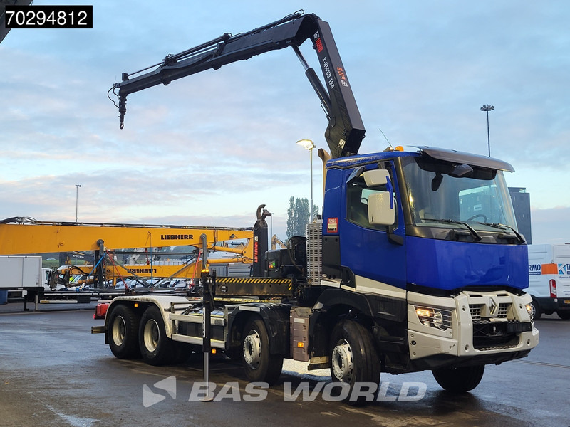 Renault C 430 8X4 HIAB X-Hiduo 188 B-2 Crane + Hook Full Steel Big-Axle Euro 6 - Camión multibasculante, Camión grúa: foto 3 Renault C 430 8X4 HIAB X-Hiduo 188 B-2 Crane + Hook Full Steel Big-Axle Euro 6 - Camión multibasculante, Camión grúa: foto 3