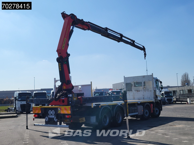 Camión caja abierta, Camión grúa Renault C 430 8X4 Palfinger 22002 EH kran Crane Big-Axle steel suspension Euro 6: foto 9