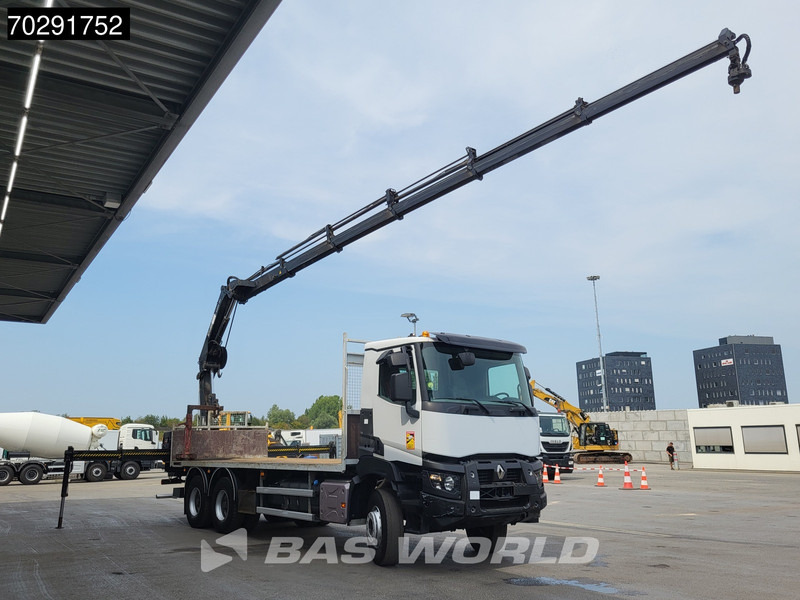 Renault K 380 6X4 HIAB X-HIDUO 188 E-5 Crane Steelsuspension Big-Axle Automatic Euro 6 - Camión caja abierta, Camión grúa: foto 3 Renault K 380 6X4 HIAB X-HIDUO 188 E-5 Crane Steelsuspension Big-Axle Automatic Euro 6 - Camión caja abierta, Camión grúa: foto 3