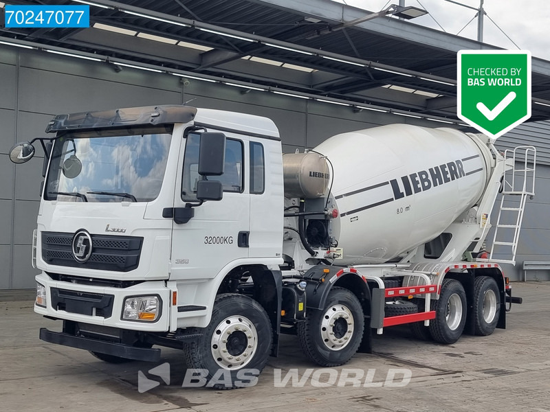 SHACMAN L3000 8X4 NEW 8m3 Liebherr Mixer Big Axle Steel suspension - Camión hormigonera: foto 1 SHACMAN L3000 8X4 NEW 8m3 Liebherr Mixer Big Axle Steel suspension - Camión hormigonera: foto 1