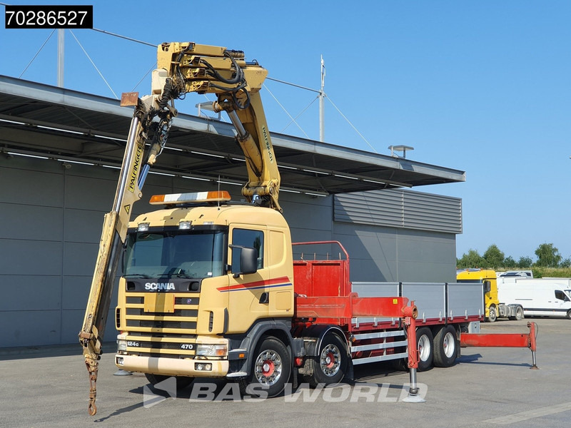 Scania 124G 470 8X4 Palfinger PK45000 C4 Crane Kran Fly-Jib Manual Steering Axle Euro 3 - Camión caja abierta, Camión grúa: foto 5 Scania 124G 470 8X4 Palfinger PK45000 C4 Crane Kran Fly-Jib Manual Steering Axle Euro 3 - Camión caja abierta, Camión grúa: foto 5