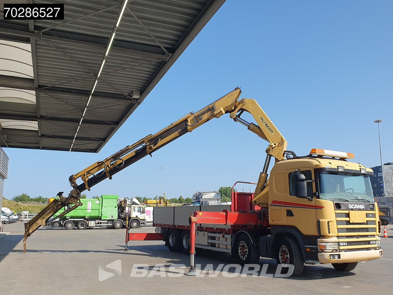 Scania 124G 470 8X4 Palfinger PK45000 C4 Crane Kran Fly-Jib Manual Steering Axle Euro 3 - Camión caja abierta, Camión grúa: foto 3 Scania 124G 470 8X4 Palfinger PK45000 C4 Crane Kran Fly-Jib Manual Steering Axle Euro 3 - Camión caja abierta, Camión grúa: foto 3