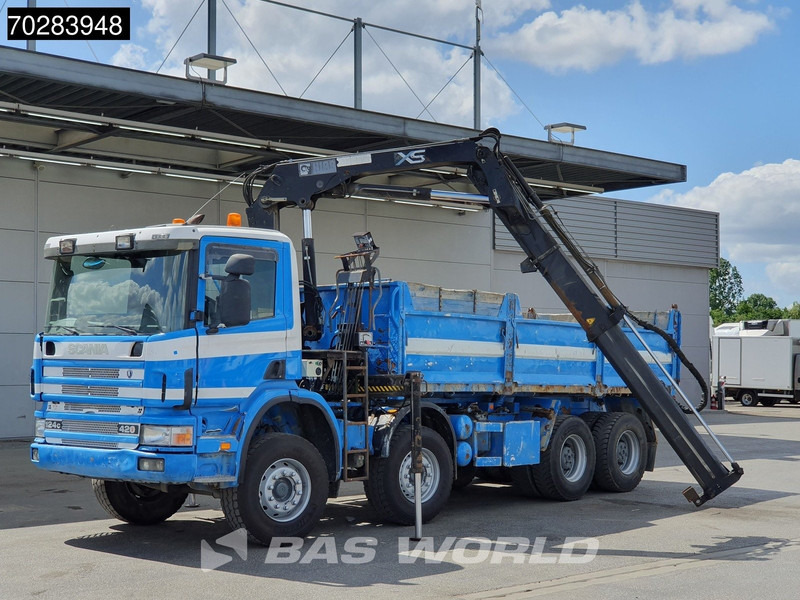 Scania G420 8X4 15m3 tipper Hiab 144 Crane Steelsuspension Manual Big-Axle Euro 3 - Camión volquete, Camión grúa: foto 5 Scania G420 8X4 15m3 tipper Hiab 144 Crane Steelsuspension Manual Big-Axle Euro 3 - Camión volquete, Camión grúa: foto 5