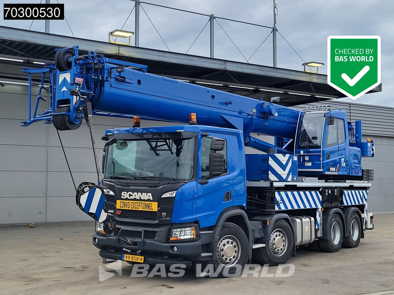 Scania P450 P 8X4 Palfinger/SANY SPC500E Telescopic Crane Retarder Navi Automatic Euro 6 - Camión grúa: foto 1 Scania P450 P 8X4 Palfinger/SANY SPC500E Telescopic Crane Retarder Navi Automatic Euro 6 - Camión grúa: foto 1