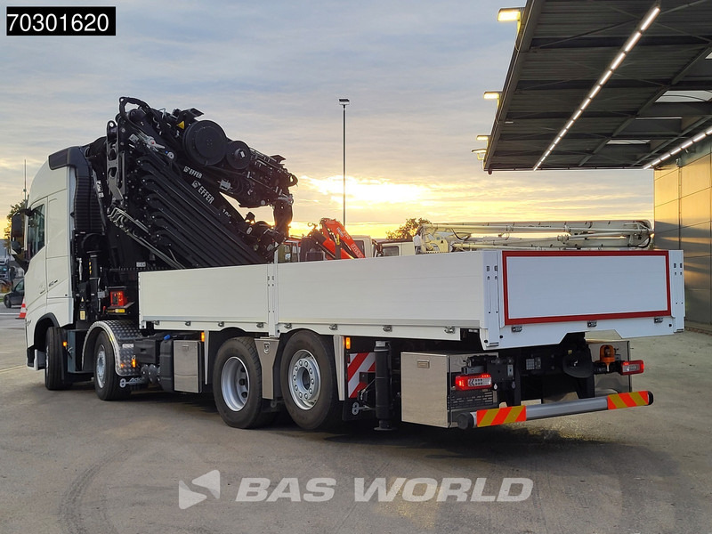 Camión caja abierta, Camión grúa Volvo FH 460 8X2 UNUSED EFFER 1000 9S + 6S Crane + Fly-Jib Lift+Lenkachse VEB+ Euro 6: foto 16