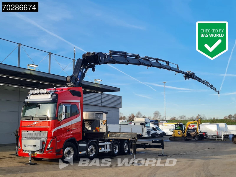 Volvo FH16 650 FH16 8X2 NL-Truck HMF 7020K-RCS Crane + Jib Lift+Steering-Axle Navi LED - Camión caja abierta, Camión grúa: foto 1 Volvo FH16 650 FH16 8X2 NL-Truck HMF 7020K-RCS Crane + Jib Lift+Steering-Axle Navi LED - Camión caja abierta, Camión grúa: foto 1