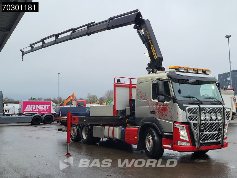 Volvo FM 410 FM 6X2 Palfinger PK 26002-EH E Kran Crane Lift +steering axle Automatic Euro 6 - Camión caja abierta, Camión grúa: foto 3 Volvo FM 410 FM 6X2 Palfinger PK 26002-EH E Kran Crane Lift +steering axle Automatic Euro 6 - Camión caja abierta, Camión grúa: foto 3
