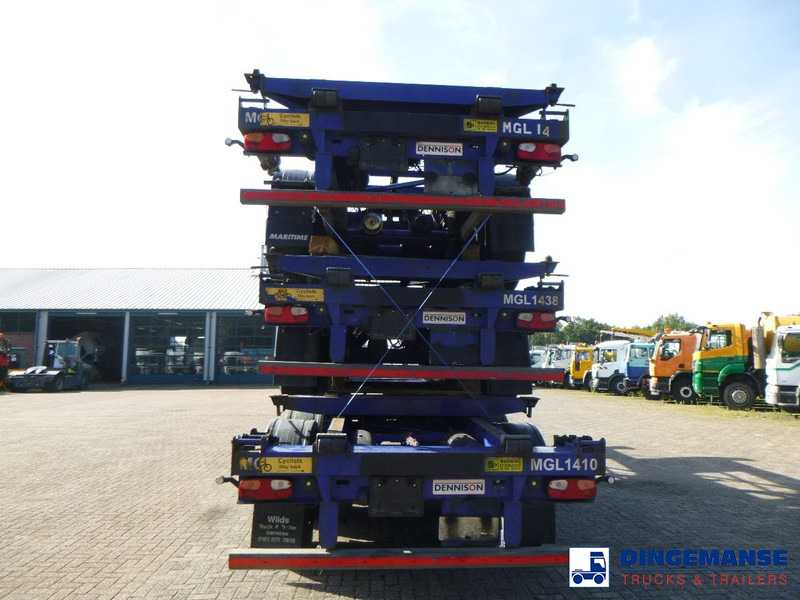 Camión portacontenedore/ Intercambiable Dennison Stack - 3 x container trailer 20-30-40-45 ft: foto 10